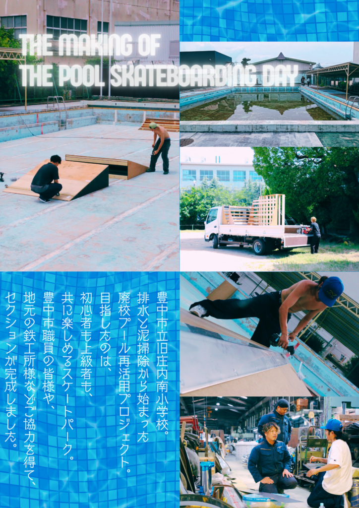 THE MAKING OF THE POOL SKATEBOARDING DAY セクション制作の様子